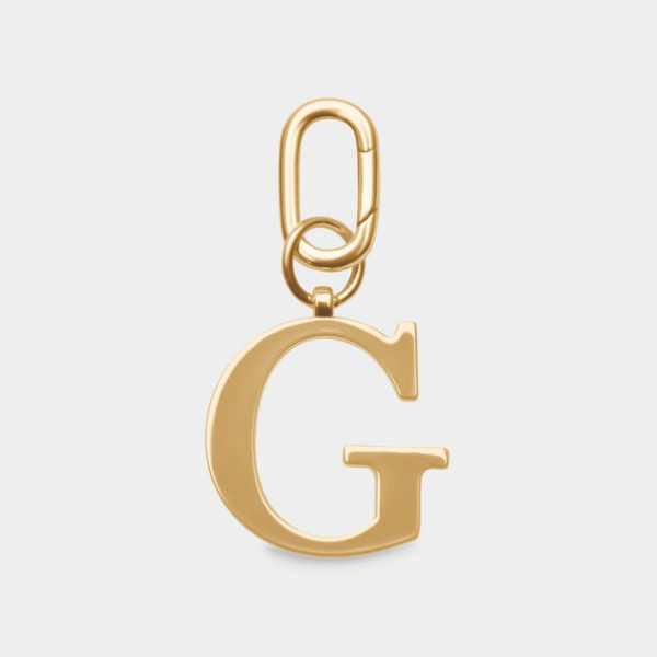 Women's G - Gold Metal Letter Keyring