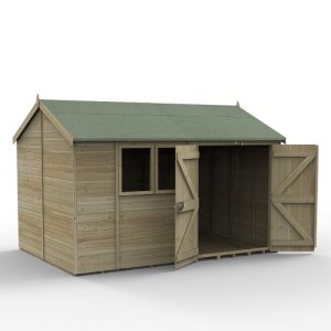 Timberdale 12 x 8 Reverse Dble Dr Shed - Home Delivery