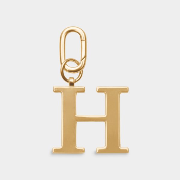 Women's H - Gold Metal Letter Keyring