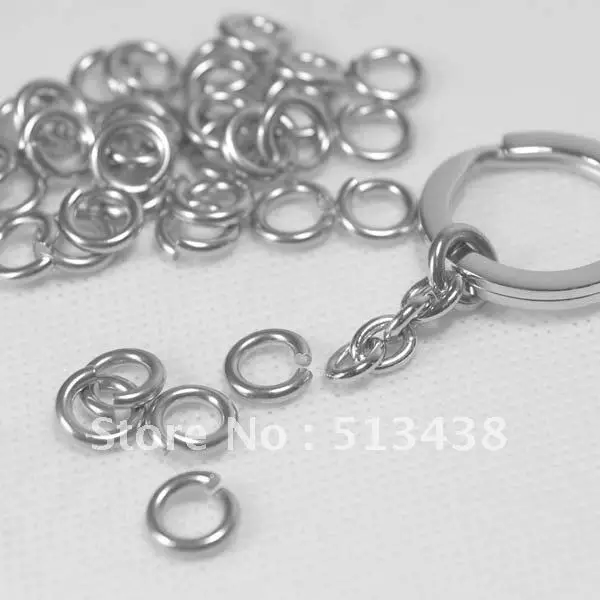 1000pcs 8*1mm Stainless steel Jump Ring split Rings .fashion jewelry accessories.DIY chain necklace