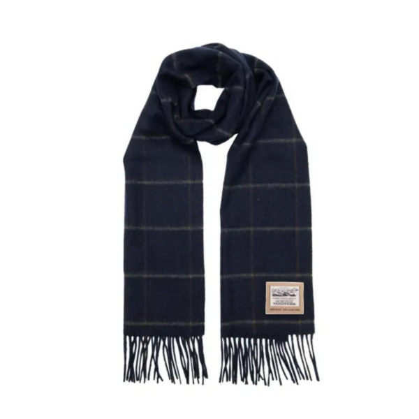 Heritage Traditions - Wool Scarf Blue Box Tweed