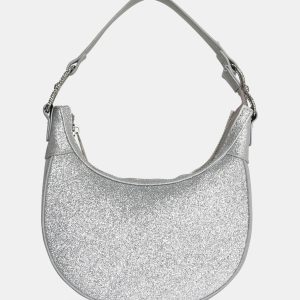The Bam Bam Silver Glitter Bag