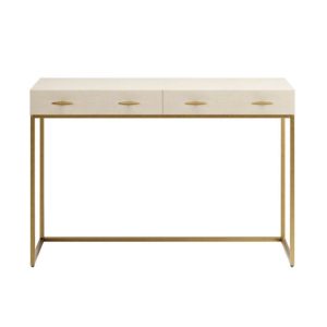 Ivory Shagreen Console Table