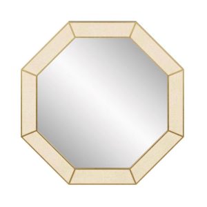 Ivory Brass Shagreen Mirror