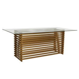 Matte Gold Dining Table