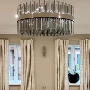 Luxury Nickel Glass Chandelier