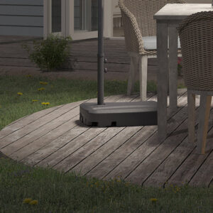 HDPE Water/Sand Filled Parasol Base with Wheels for Cantilever Parasol Umbrella