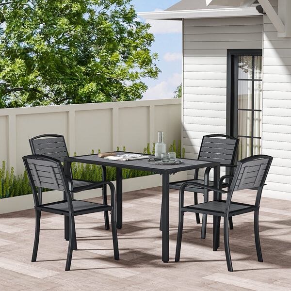Grey Outdoor Dining Table