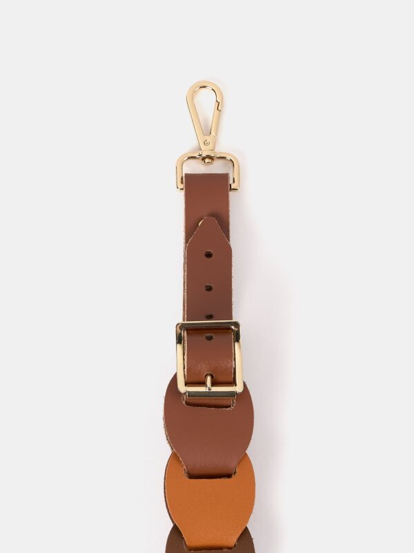 The Link Strap - Vintage Tri-Colour & Pale Gold Hardware - Image 3