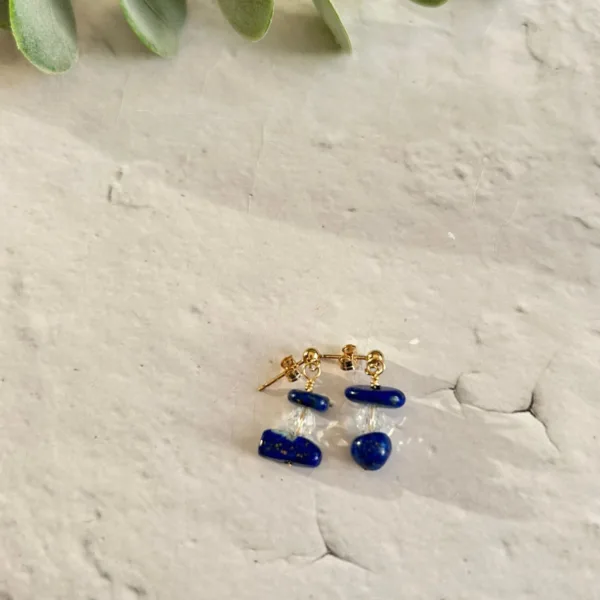 Lapis Lazuli Earrings | Metal: Sterling Silver