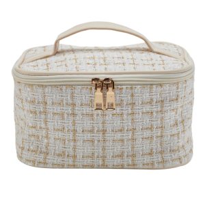 Luxurious Makeup Toiletry Storage Bag with Zipper