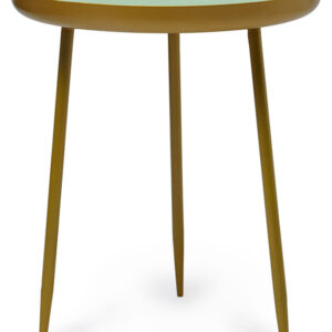 Enamel Mint Green Side Table Medium