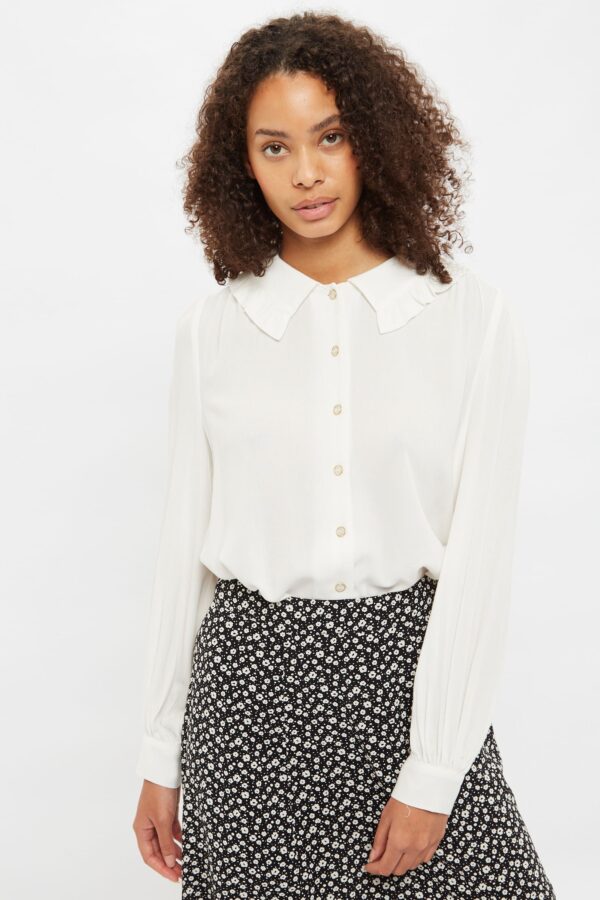 Louche Mercer Long Sleeve Frill Collar Blouse