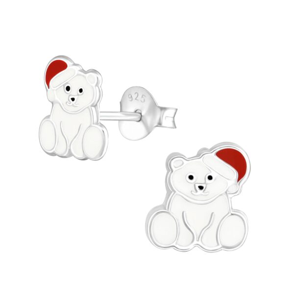 Polar Bear Earrings | Metal: Sterling Silver