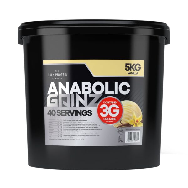 4kg Mass Gainer Protein - Anabolic Gainz - Vanilla - The Bulk Protein Company