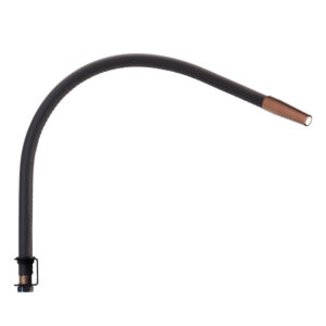 Beadlight Nimbus Over the Bedhead Light, anodised bronze with mushroom leather