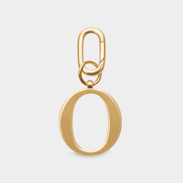 Women's O - Gold Metal Letter Keyring