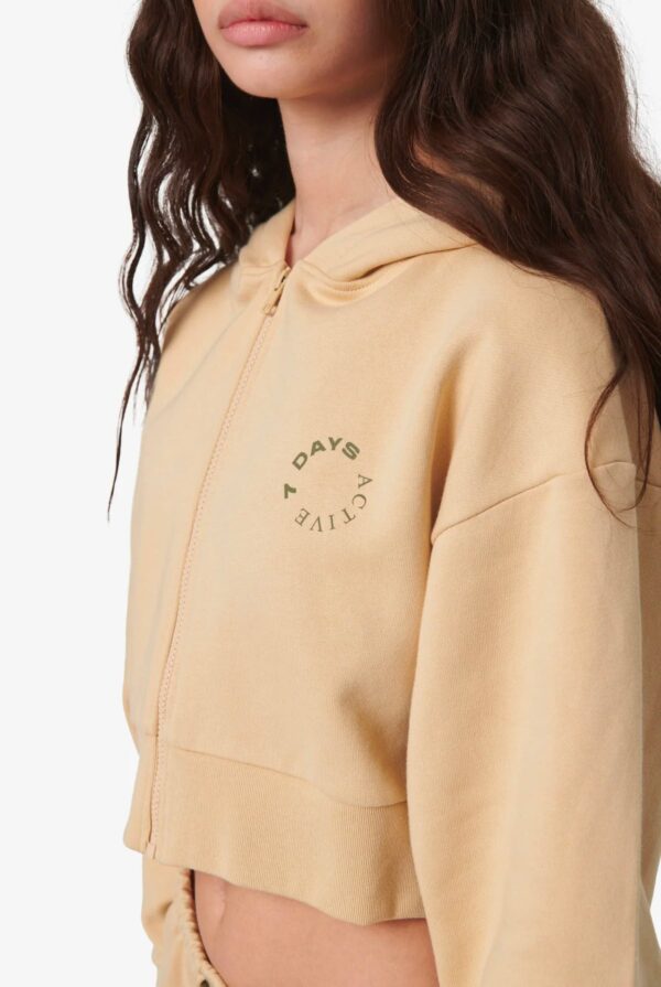 7 DAYS Active Organic Cropped Hoodie - XS Mojave Desert - Image 3