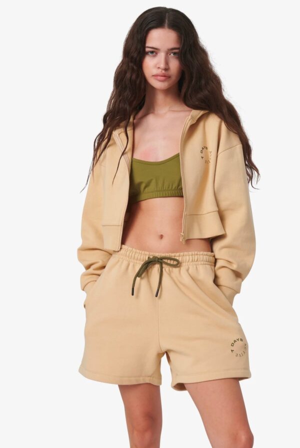 7 DAYS Active Organic Cropped Hoodie - XS Mojave Desert