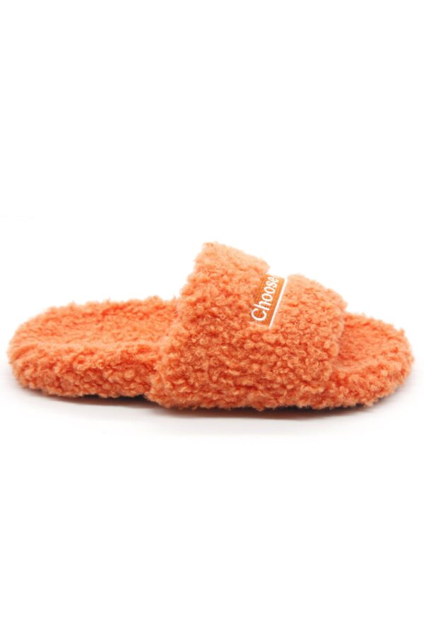 Oxygen Boutique Choose Peace Orange Slippers - EU41 Orange - Image 3