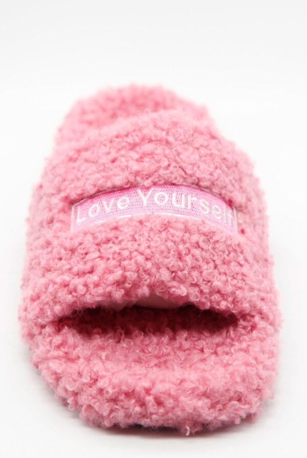 Oxygen Boutique Love Yourself Pink Slippers - EU40 Pink - Image 2