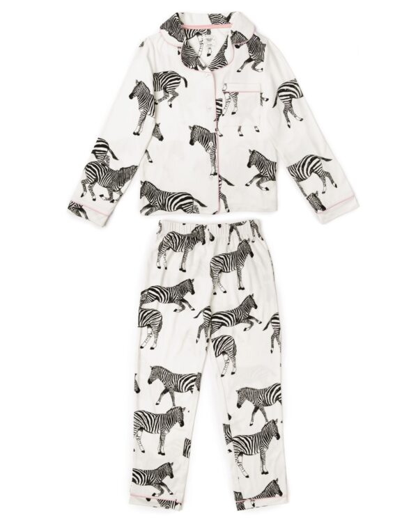 Kids Zebra Print Long Pyjama Set