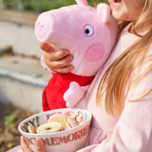Emma Bridgewater | Peppa Pig Small Old Bowl - Unique Handmade & Handpainted English Earthenware Decorative Plates