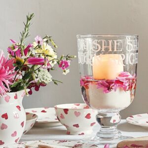 Pink Hearts French Bowl - Unique Handmade & Handpainted English Earthenware Decorative Plates | Emma Bridgewater