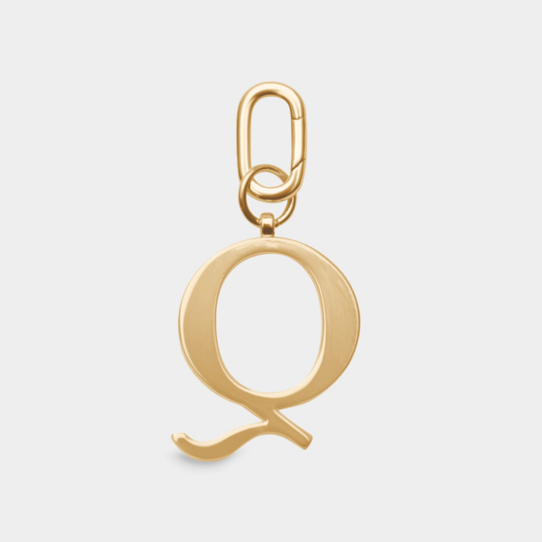 Women's Q - Gold Metal Letter Keyring