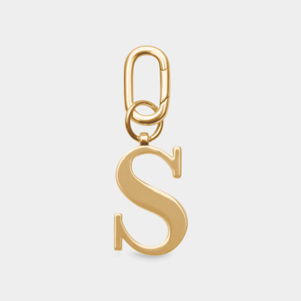 Women's S - Gold Metal Letter Keyring