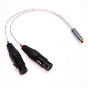 2X 3 Pin XLR to 4.4MM Female Balanced Audio Adapter for Sony NW-WM1Z 1A MDR-Z1R TA-ZH1ES PHA-2