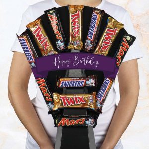 Mars, Snickers & Twix Chocolate Bouquet