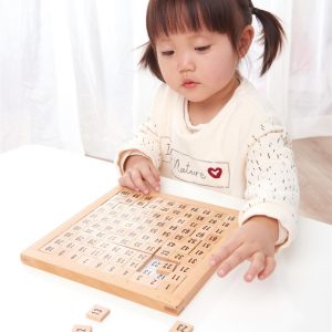 Mafett Wooden Hundred Board – Engaging Educational Tool for Counting and Math Skills Gift for Kids