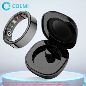 2024 COLMI R09 Smart Ring For Men Women, Heart Rate Blood Oxygen Monitoring, 5ATM & IP68 Waterproof For Android iOS