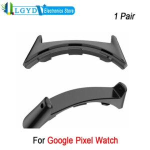 1 Pairs 20mm Watch Band Connector For Google Pixel Watch GWT9R / GBZ4S / GQF4C 1st Generation Smartwatch Metal Strap Accessories