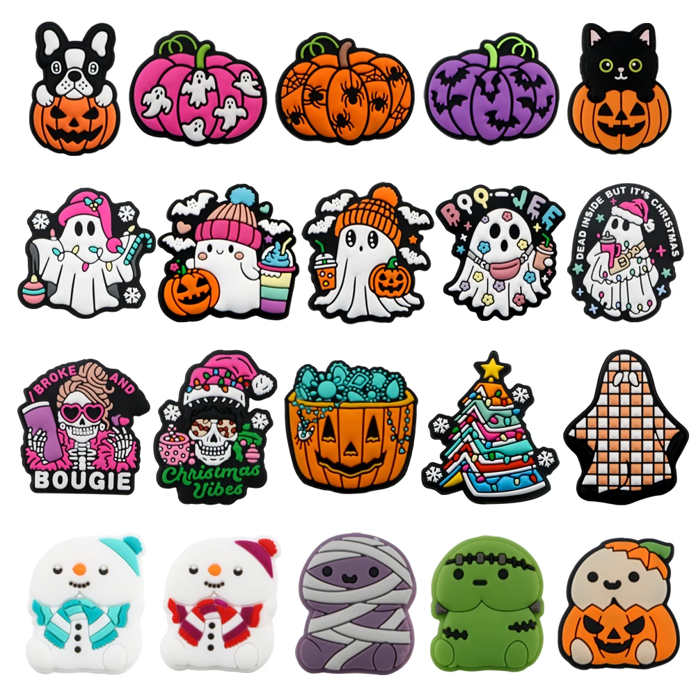 Kovict 5/10Pcs New Cartoon Silicone Focal Beads Halloween Bead For Jewelry Making DIY Necklace Bracelet Keychain Accessories