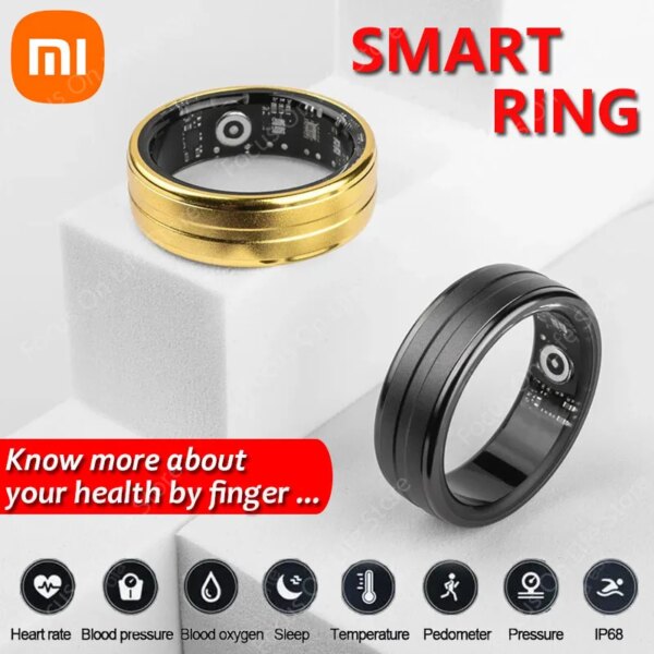 Xiaomi R06 Smart Ring Men Women Health Monitoring Heart Rate and Blood Oxygen Monitor IP68 & 5ATM Waterproof Multi-sport Mode