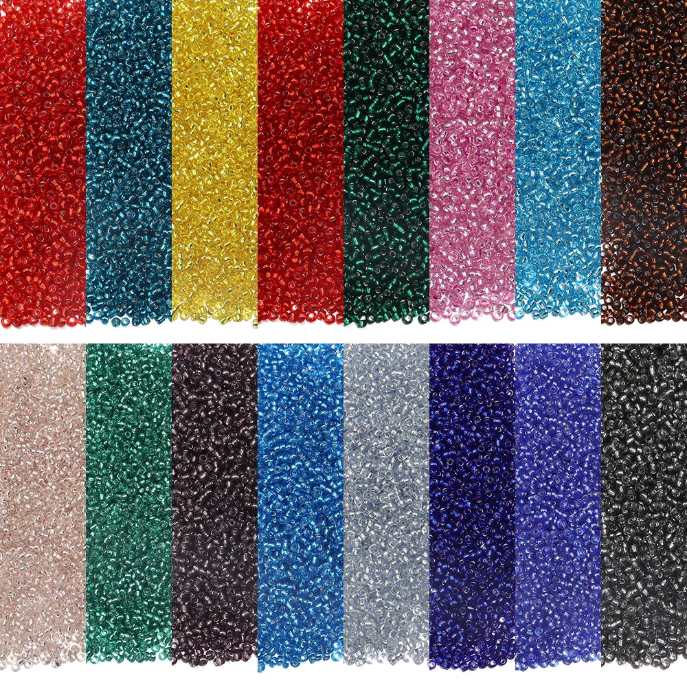 1150/5750pcs 2mm Glass Beads Seed Beads Round Loose Beads For Jewelry Making DIY Craft Bracelets Necklaces Earrings Accessories