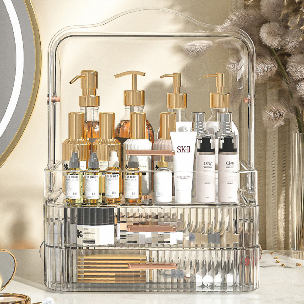 Portable Dustproof Cosmetic Lipstick Skincare Storage Organizer