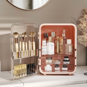 Large Capacity Makeup Organizer with Mirror