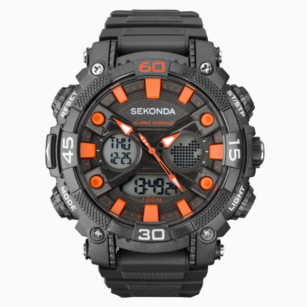 Sekonda Sekonda Digital Men's Watch | Black Case & Plastic Strap with Black Dial | 1037