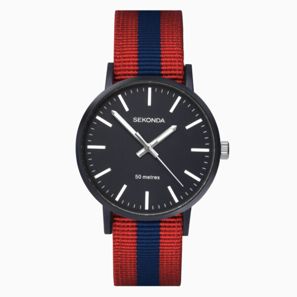 Sekonda Sekonda Minimal Men's Watch | Blue Case & Nylon Strap with Blue Dial | 1582