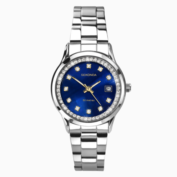 Sekonda Sekonda Catherine Ladies Watch | Silver Case & Bracelet with Blue Dial | 2147