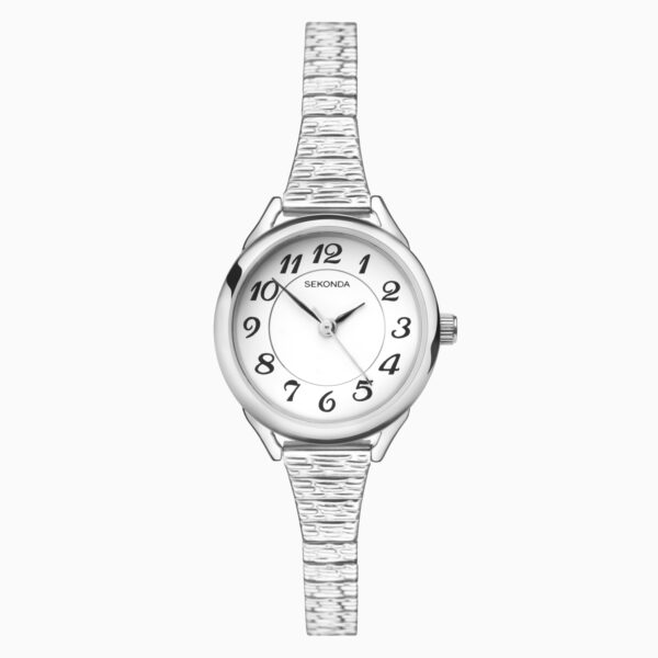 Sekonda Sekonda Easy Reader Ladies Watch | Silver Case & Stainless Steel Bracelet with White Dial | 2638