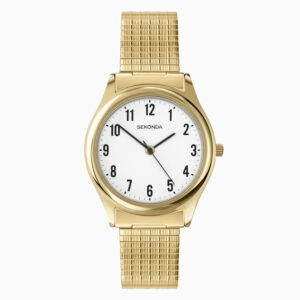 Sekonda Sekonda Easy Reader Men's Watch | Gold Case & Stainless Steel Bracelet with White Dial | 3752