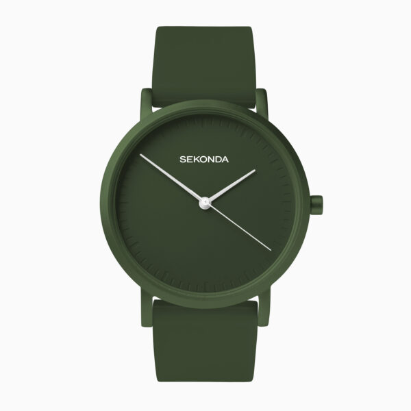 Sekonda Sekonda Palette Ladies Watch | Green Case & Silicone Strap with Green Dial | 40553