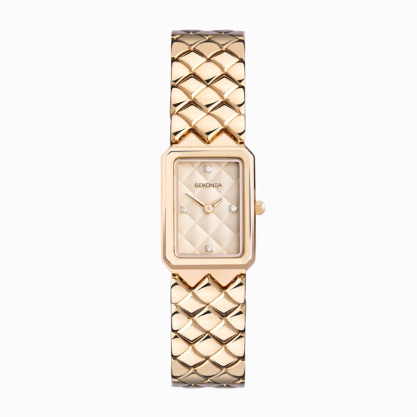 Sekonda Sekonda Lunar Ladies Watch | Rose Gold Alloy Case & Bracelet with Rose Gold Dial | 40560