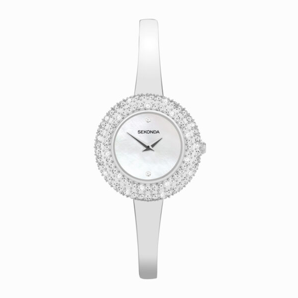 Sekonda Sekonda Radiance Ladies Watch | Silver Brass Case & Bracelet with White Mother-of-Pearl Dial | 40586