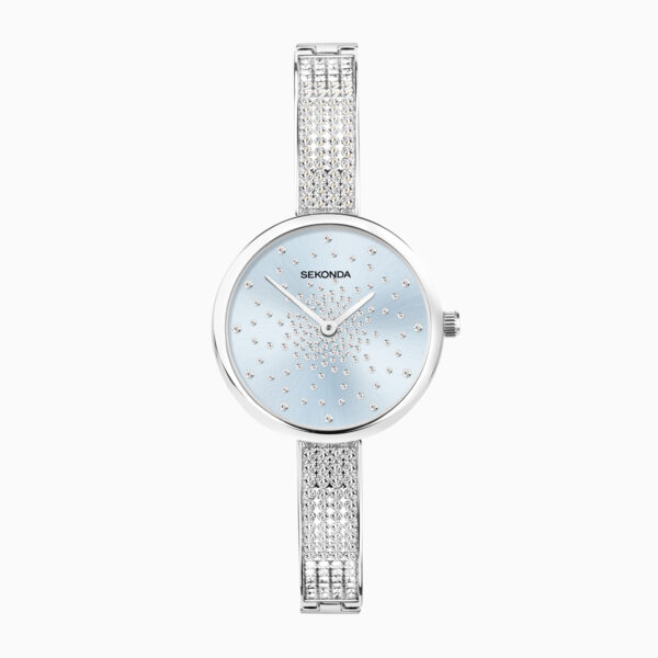 Sekonda Sekonda Celeste Starlet Ladies Watch | Silver Alloy Case & Bracelet with Blue Dial | 40595