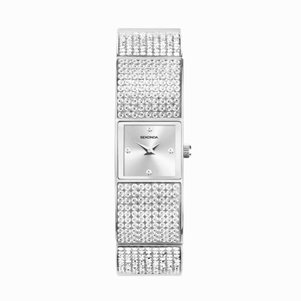 Sekonda Sekonda Crystal Ladies Watch | Silver Alloy Case & Bracelet with Silver Dial | 40602